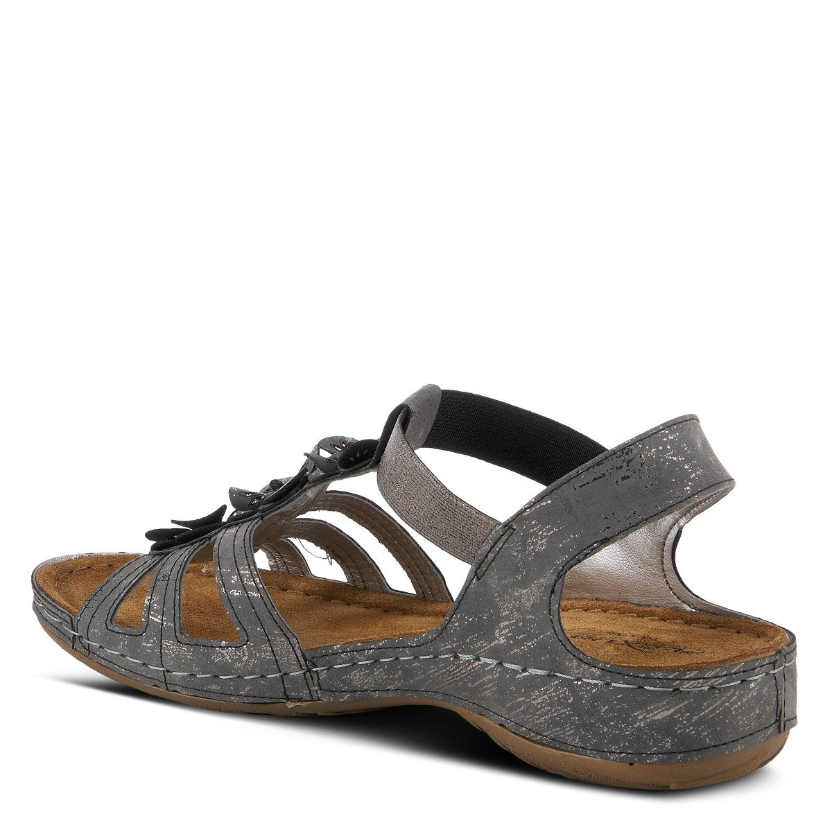 Spring Step Shoes Flexus Adede Slingback Sandal Women’s Leather Floral