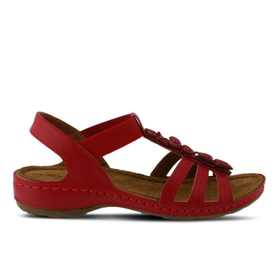 Spring Step Shoes Flexus Adede Slingback Sandal Women’s Leather Floral
