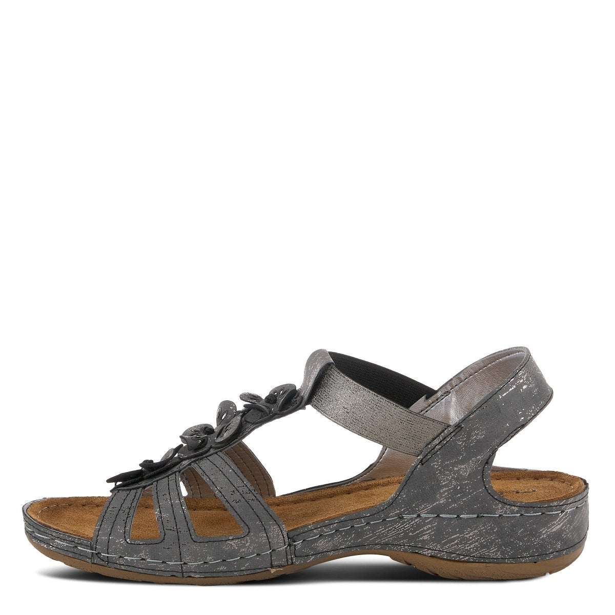 Spring Step Shoes Flexus Adede Slingback Sandal Women’s Leather Floral
