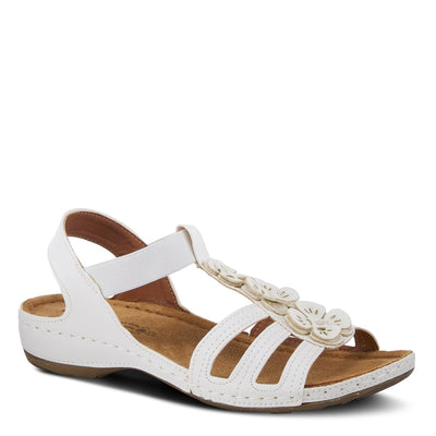 Spring Step Shoes Flexus Adede Slingback Sandal Women’s Leather Floral