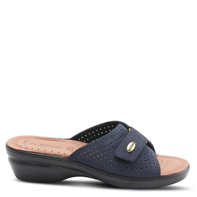 Spring Step Shoes Flexus Kea Slide Sandal Women’s Suede Leather Made In Italy