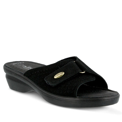 Spring Step Shoes Flexus Kea Slide Sandal Women’s Suede Leather Made In Italy