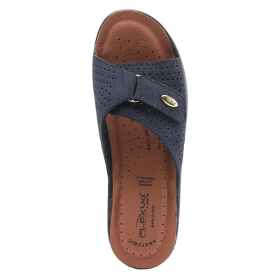 Spring Step Shoes Flexus Kea Slide Sandal Women’s Suede Leather Made In Italy