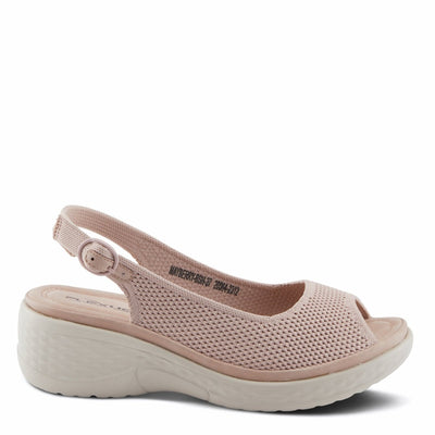 Spring Step Shoes Flexus Mayberry Sandals Women’s Textile Wedge