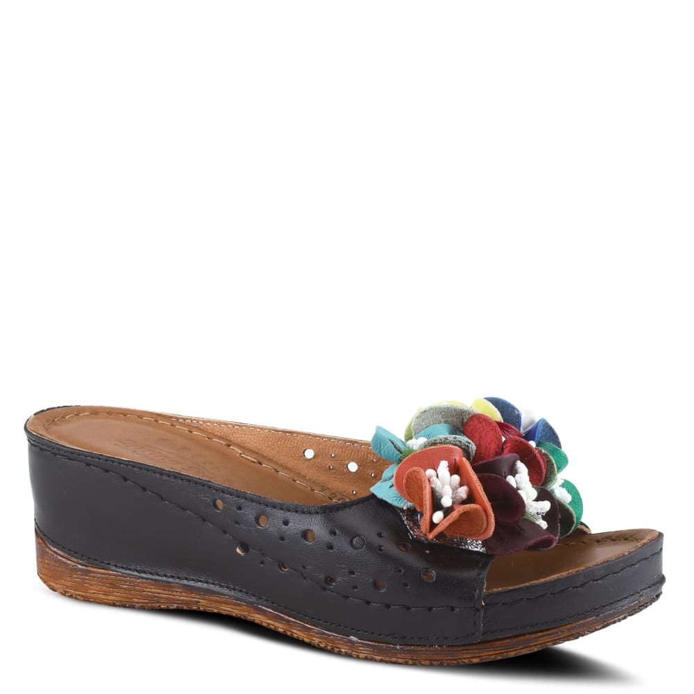 Spring Step Shoes Flowerchild Women's Leather Slide Sandals