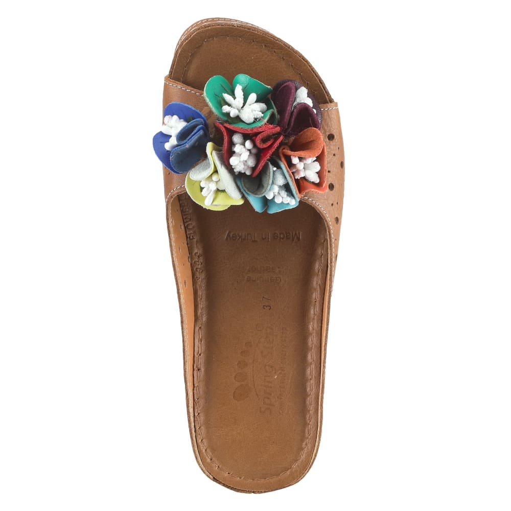 Spring Step Shoes Flowerchild Women's Leather Slide Sandals