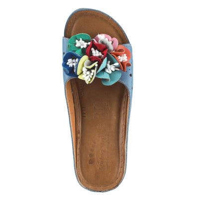 Spring Step Shoes Flowerchild Women's Leather Slide Sandals