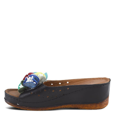 Spring Step Shoes Flowerchild Women's Leather Slide Sandals