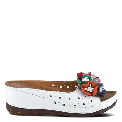 Spring Step Shoes Flowerchild Women's Leather Slide Sandals