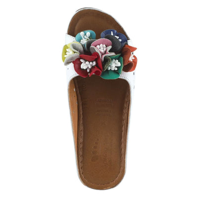 Spring Step Shoes Flowerchild Women's Leather Slide Sandals