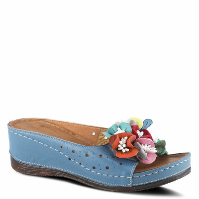 Spring Step Shoes Flowerchild Women's Leather Slide Sandals