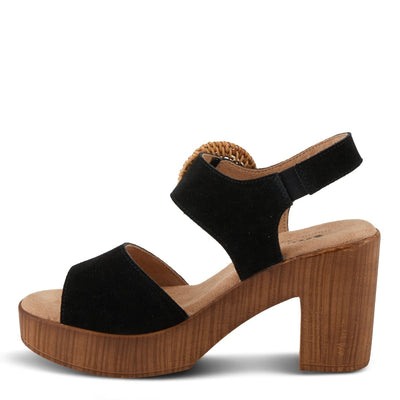 Spring Step Shoes Gamona Women’s Suede Leather Sandals 3.25 Heel
