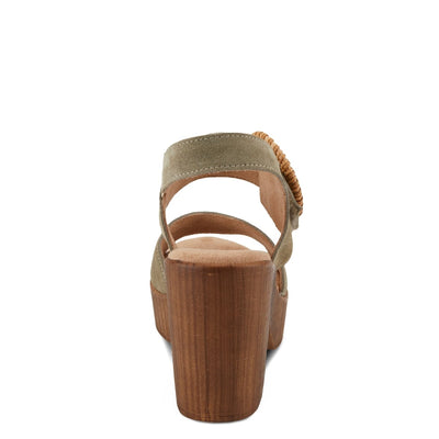 Spring Step Shoes Gamona Women’s Suede Leather Sandals 3.25 Heel
