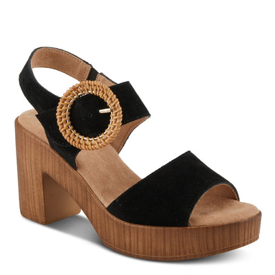 Spring Step Shoes Gamona Women’s Suede Leather Sandals 3.25 Heel