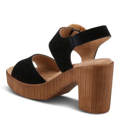 Spring Step Shoes Gamona Women’s Suede Leather Sandals 3.25 Heel