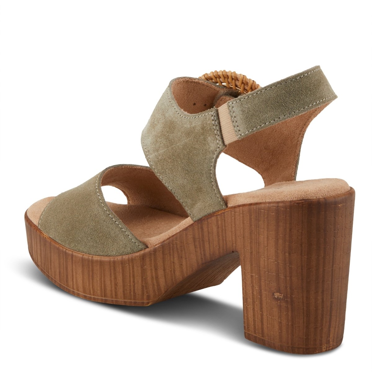 Spring Step Shoes Gamona Women’s Suede Leather Sandals 3.25 Heel