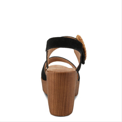 Spring Step Shoes Gamona Women’s Suede Leather Sandals 3.25 Heel