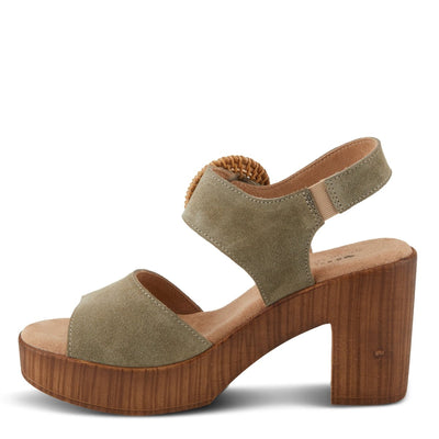 Spring Step Shoes Gamona Women’s Suede Leather Sandals 3.25 Heel