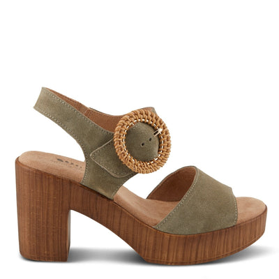 Spring Step Shoes Gamona Women’s Suede Leather Sandals 3.25 Heel