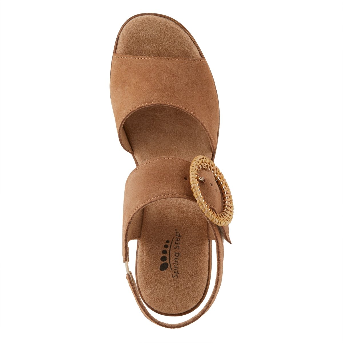 Spring Step Shoes Gamona Women’s Suede Leather Sandals 3.25 Heel