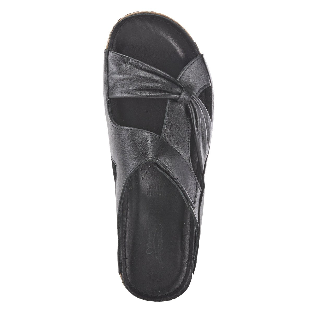 Spring Step Shoes Gretta Slide Sandal Women's Leather Cork Wedge