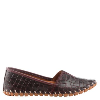 Spring Step Shoes Kathaleta Croco Women's Leather Round Toe Shoes