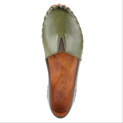 Spring Step Shoes Kathaleta Shoes Women’s Leather Mediterranean Slip on Shoes