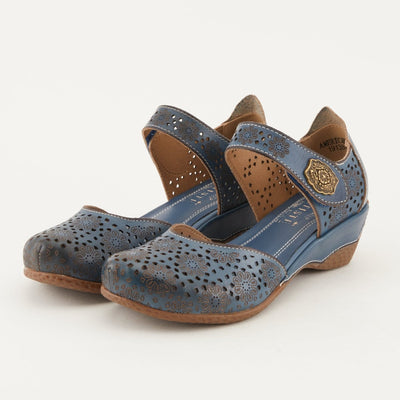 Spring Step Shoes L'Artiste Americana Women’s Leather Wedge Sandals