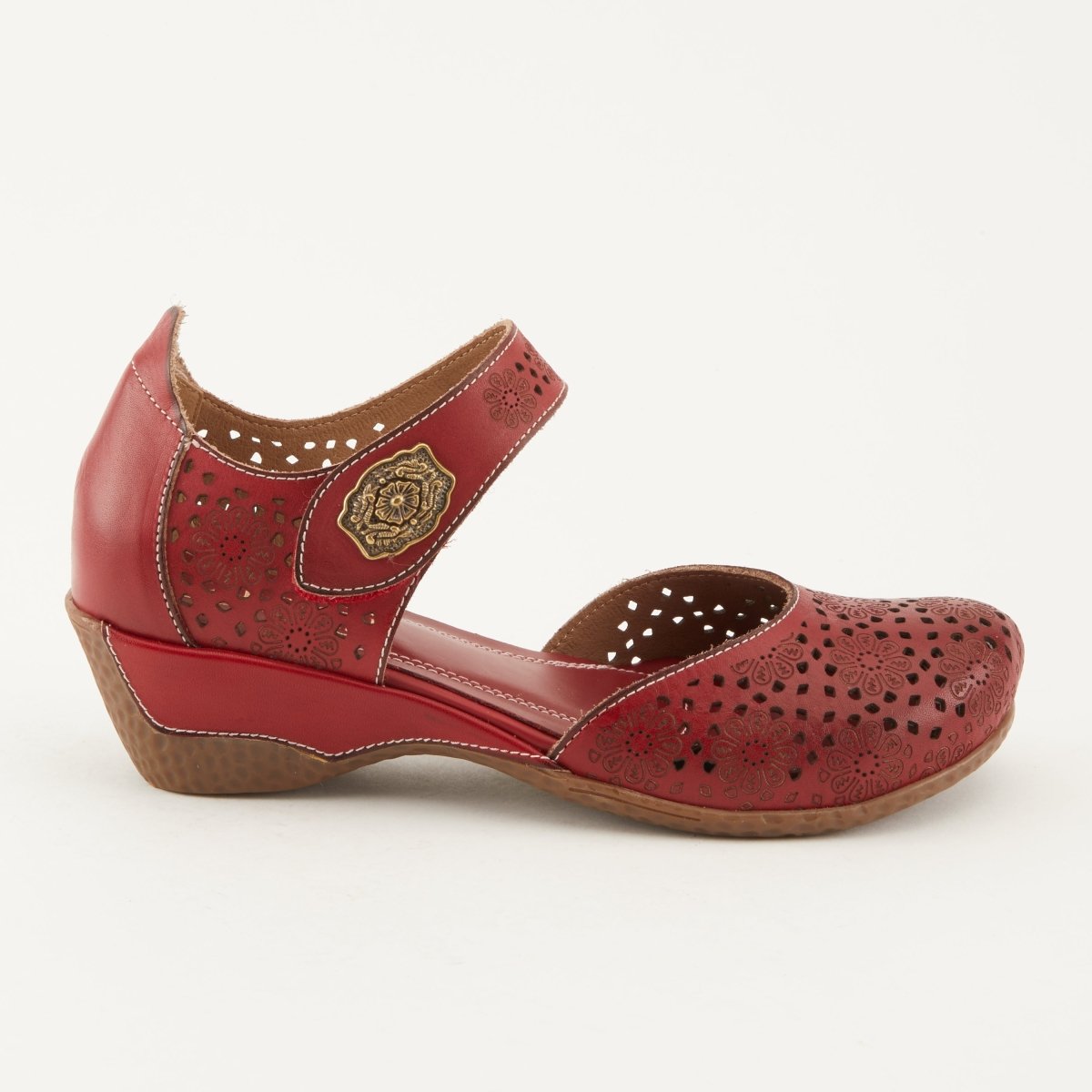 Spring Step Shoes L'Artiste Americana Women’s Leather Wedge Sandals
