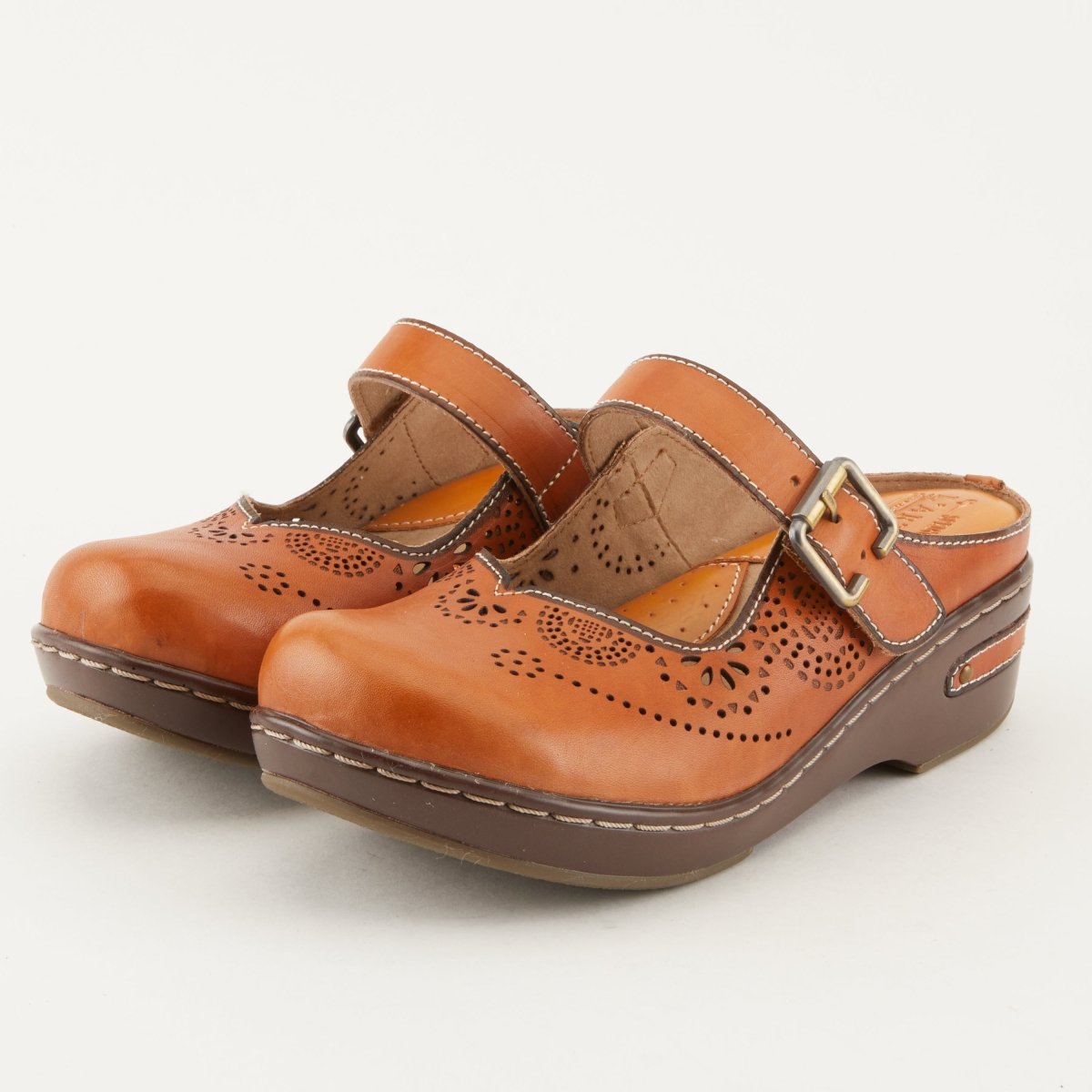 Spring Step Shoes L'Artiste Aneria Women’s Hand Painted Leather Clogs