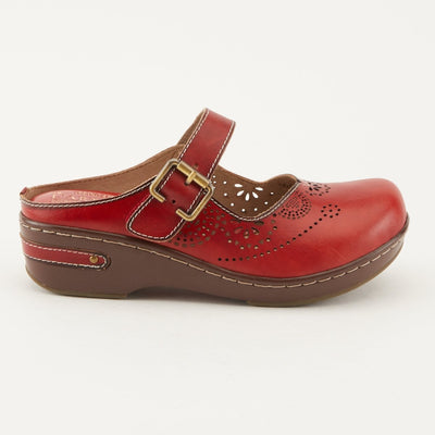 Spring Step Shoes L'Artiste Aneria Women’s Hand Painted Leather Clogs
