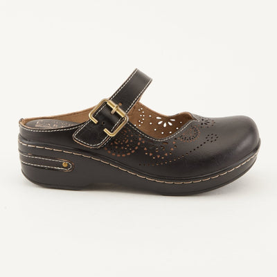 Spring Step Shoes L'Artiste Aneria Women’s Hand Painted Leather Clogs