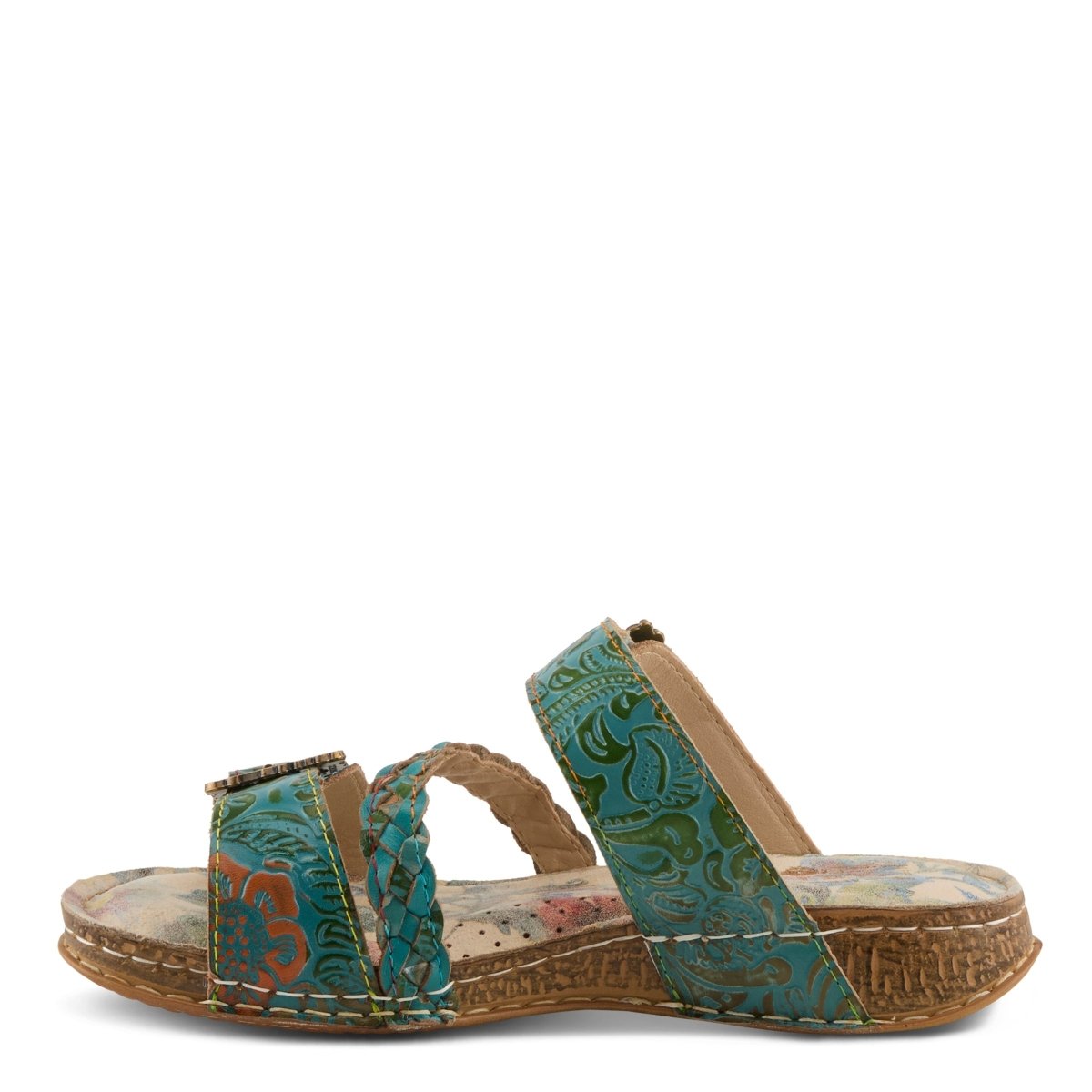 Spring Step Shoes L'Artiste Astra Slide Sandal Women’s Hand Painted Leather