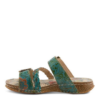 Spring Step Shoes L'Artiste Astra Slide Sandal Women’s Hand Painted Leather