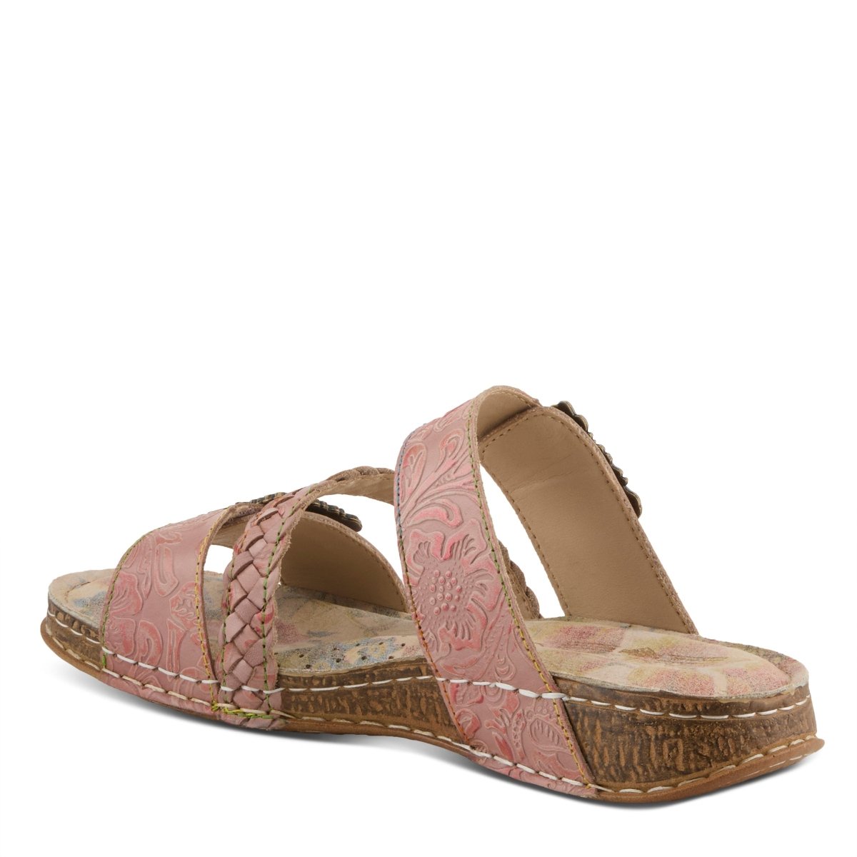 Spring Step Shoes L'Artiste Astra Slide Sandal Women’s Hand Painted Leather