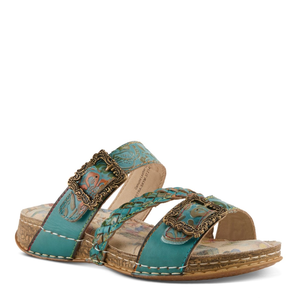 Spring Step Shoes L'Artiste Astra Slide Sandal Women’s Hand Painted Leather