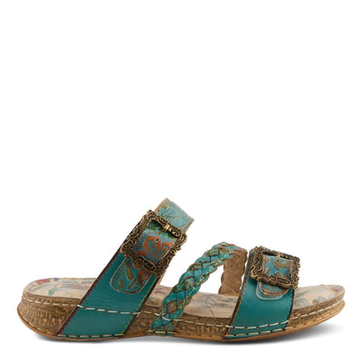 Spring Step Shoes L'Artiste Astra Slide Sandal Women’s Hand Painted Leather