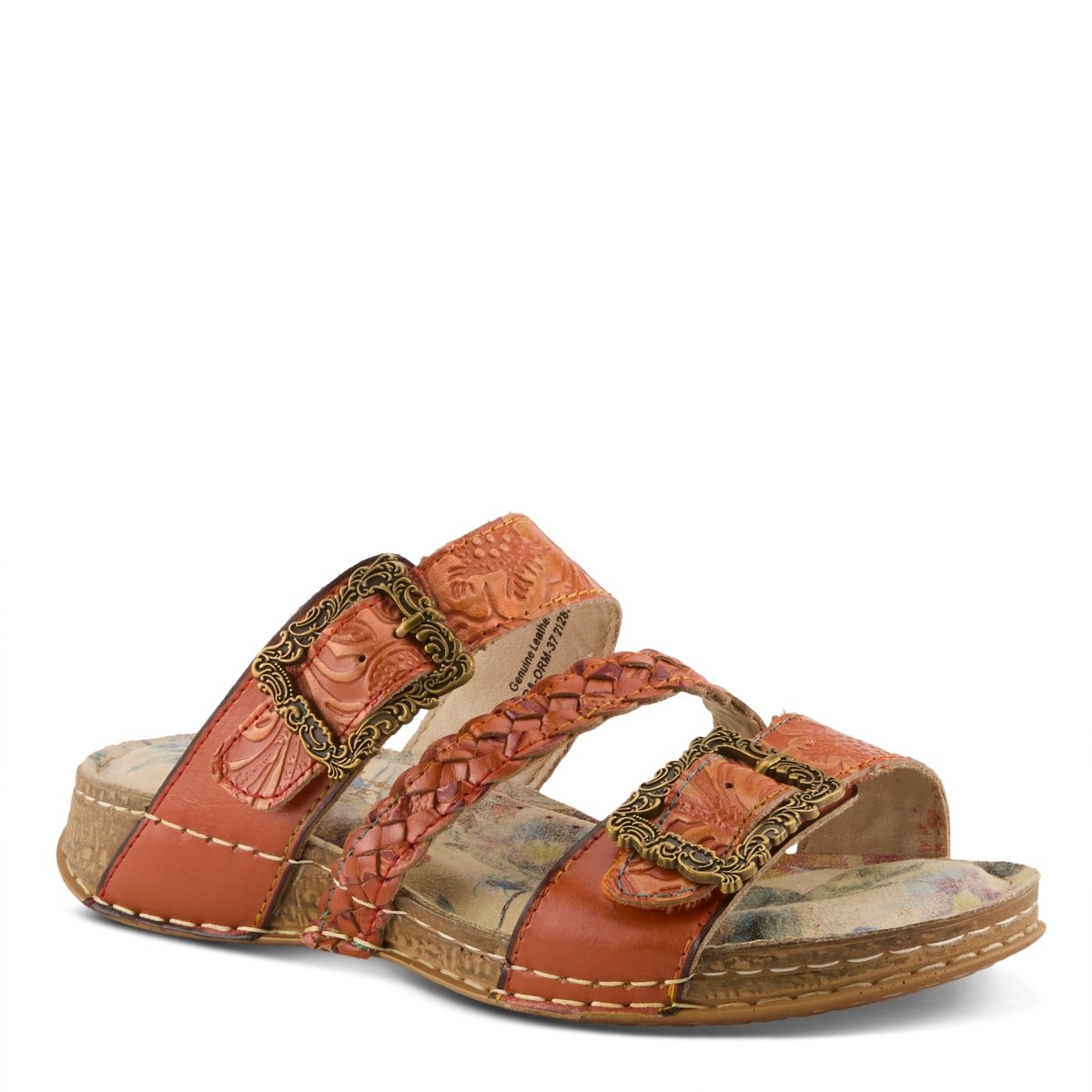 Spring Step Shoes L'Artiste Astra Slide Sandal Women’s Hand Painted Leather