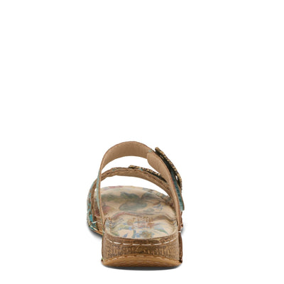 Spring Step Shoes L'Artiste Astra Slide Sandal Women’s Hand Painted Leather