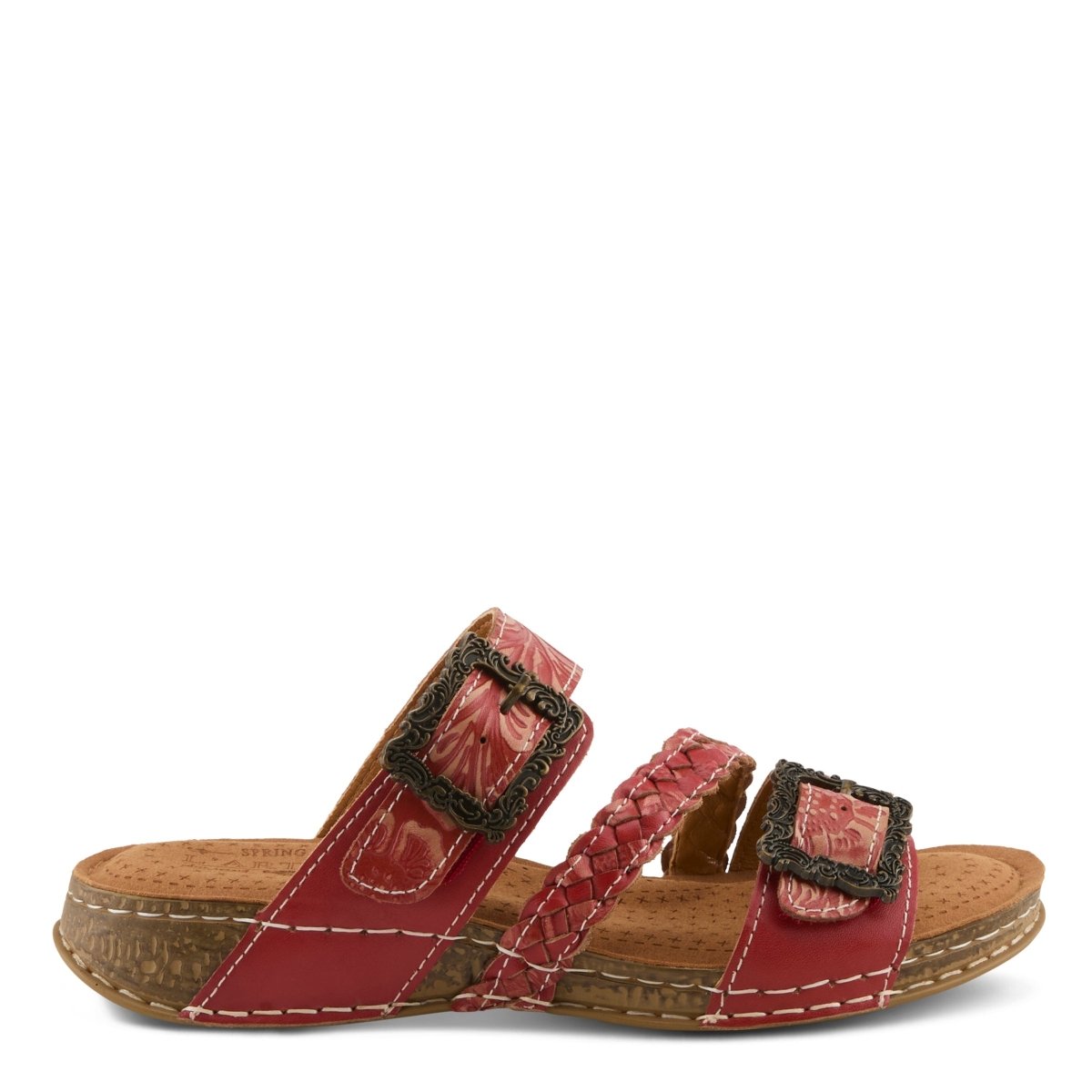 Spring Step Shoes L'Artiste Astra Slide Sandal Women’s Hand Painted Leather