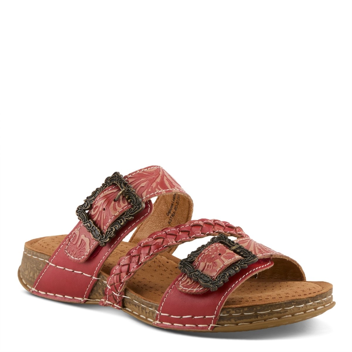 Spring Step Shoes L'Artiste Astra Slide Sandal Women’s Hand Painted Leather