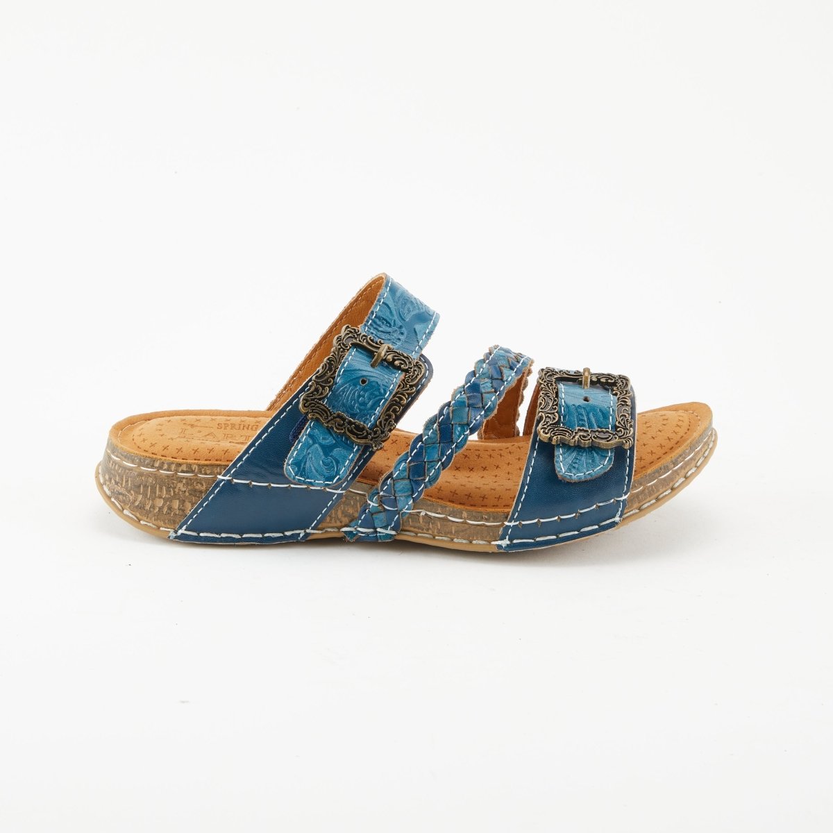 Spring Step Shoes L'Artiste Astra Slide Sandal Women’s Hand Painted Leather