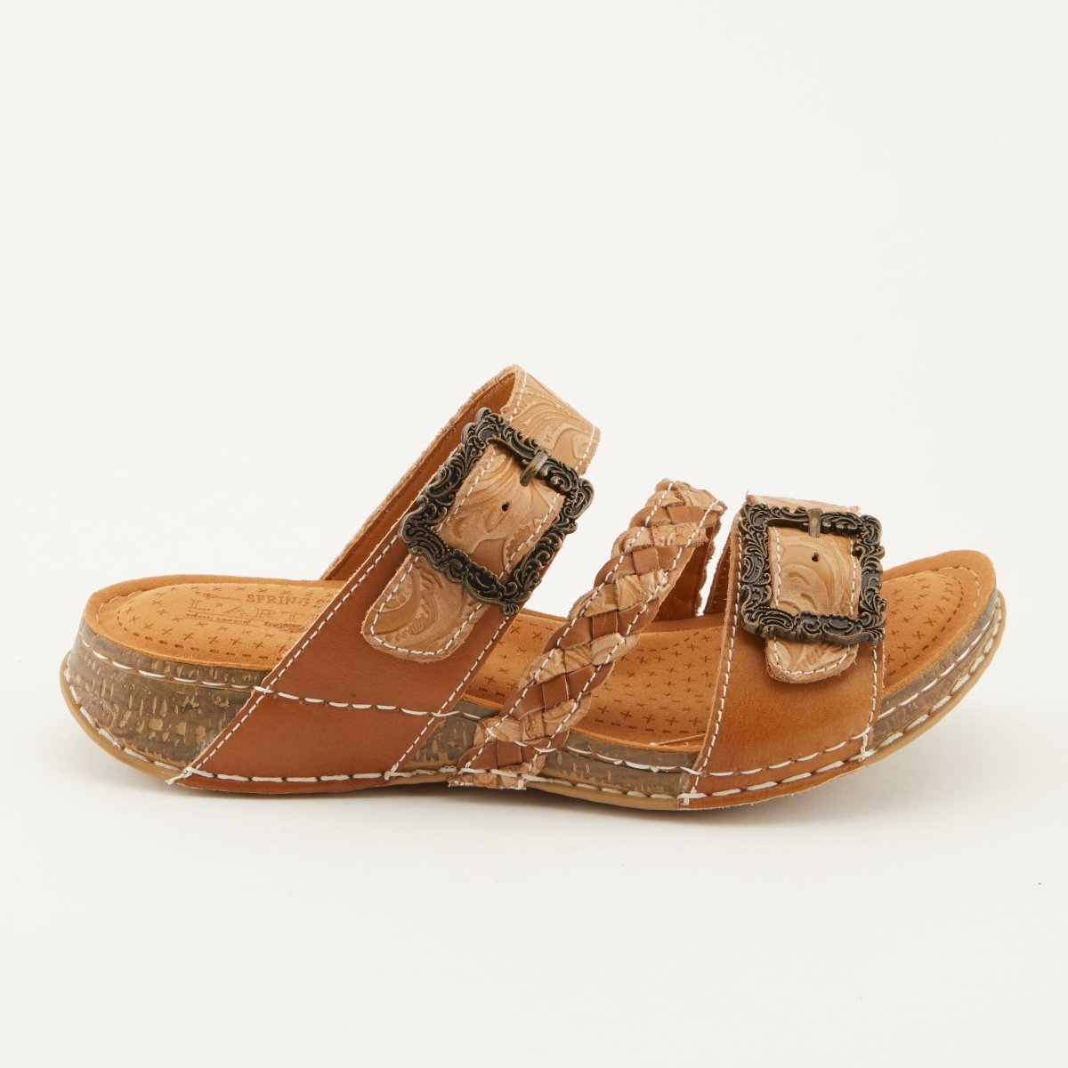 Spring Step Shoes L'Artiste Astra Slide Sandal Women’s Hand Painted Leather