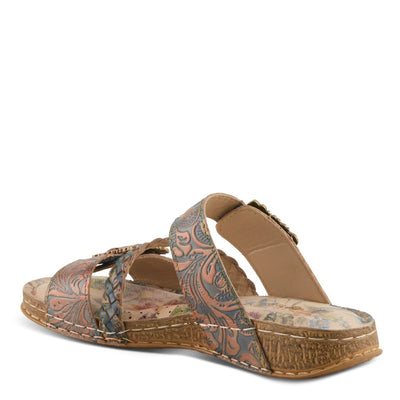 Spring Step Shoes L'Artiste Astra Slide Sandal Women’s Hand Painted Leather