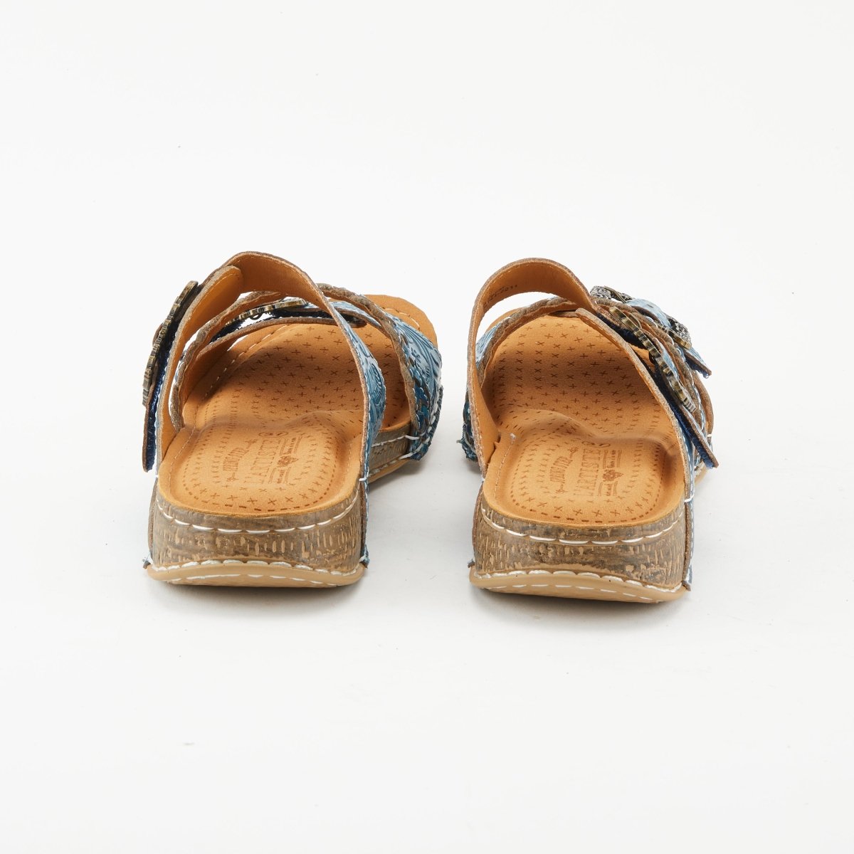 Spring Step Shoes L'Artiste Astra Slide Sandal Women’s Hand Painted Leather