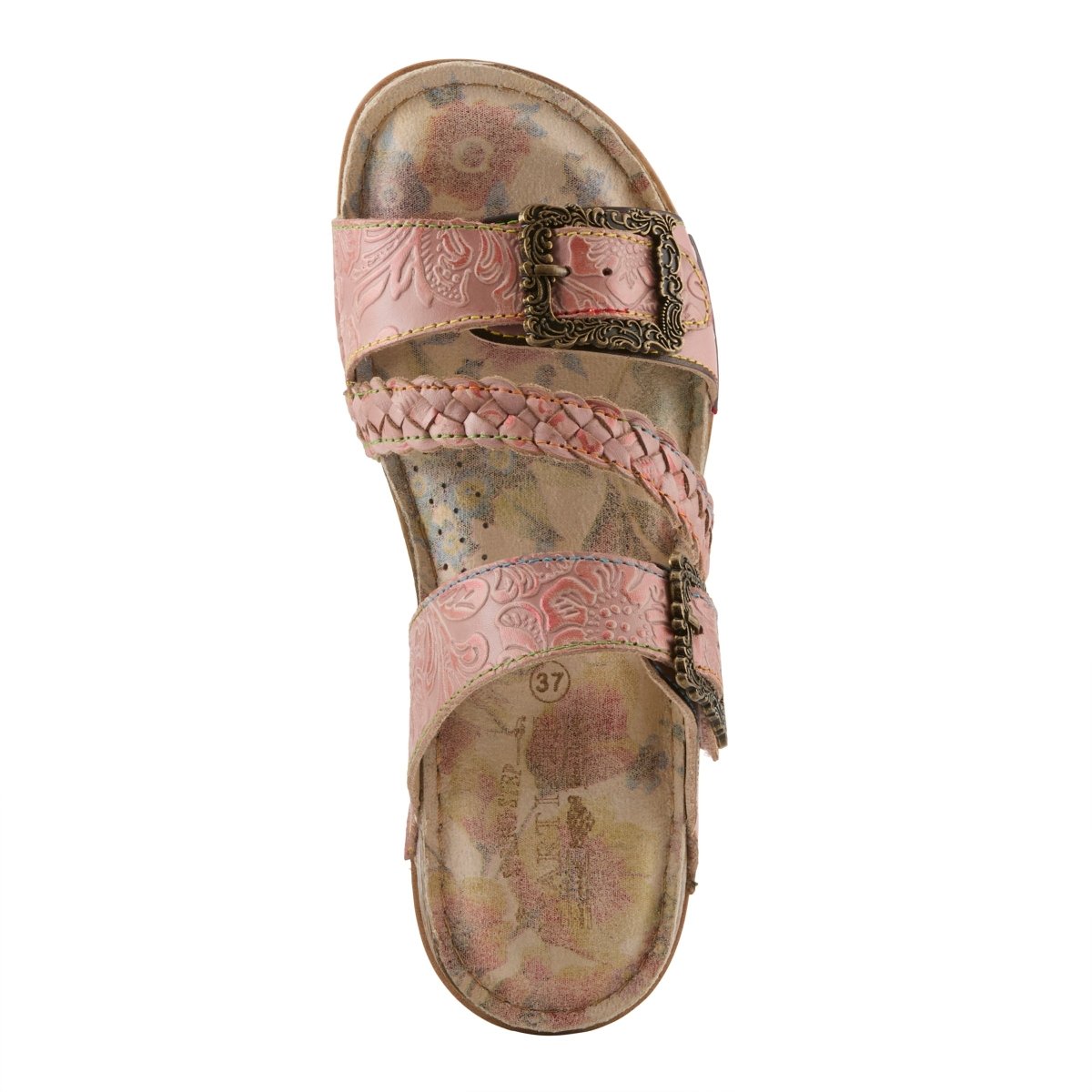 Spring Step Shoes L'Artiste Astra Slide Sandal Women’s Hand Painted Leather