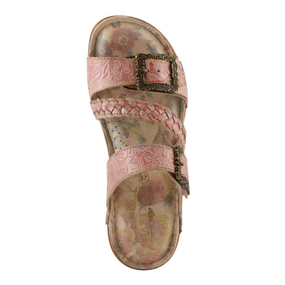 Spring Step Shoes L'Artiste Astra Slide Sandal Women’s Hand Painted Leather