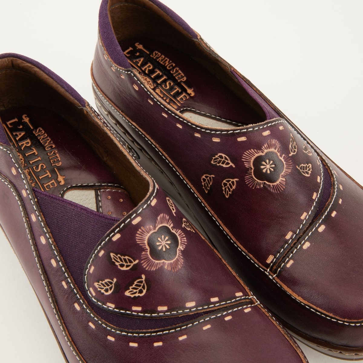 Spring Step Shoes L'Artiste Burbank Women's Hand Painted Leather Clogs