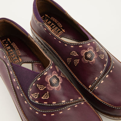 Spring Step Shoes L'Artiste Burbank Women's Hand Painted Leather Clogs