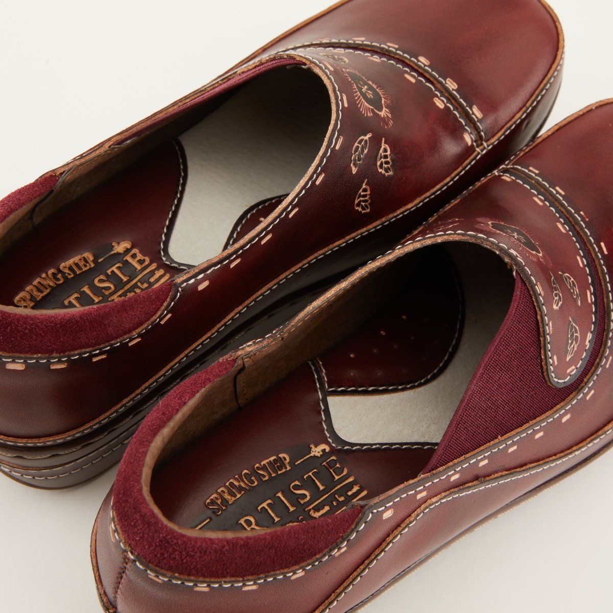 Spring Step Shoes L'Artiste Burbank Women's Hand Painted Leather Clogs